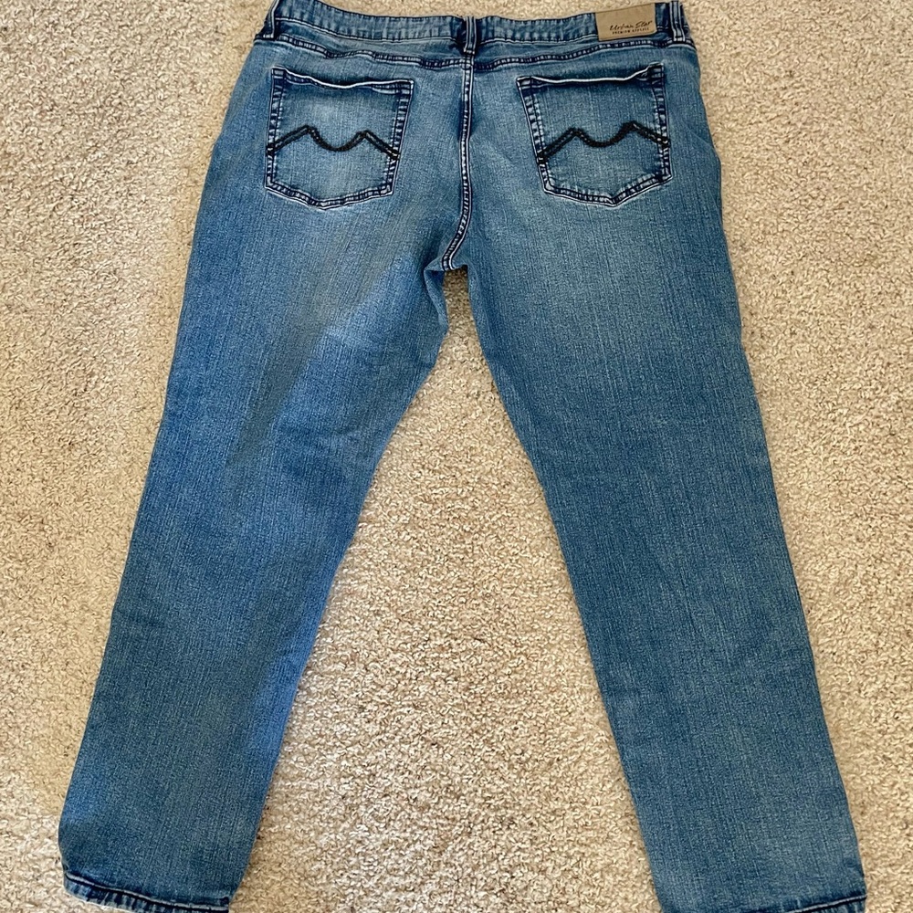 Urban Star Men's 44x32 Relaxed Fit Straight Jean BLUE Man Jeans Denim Jeans